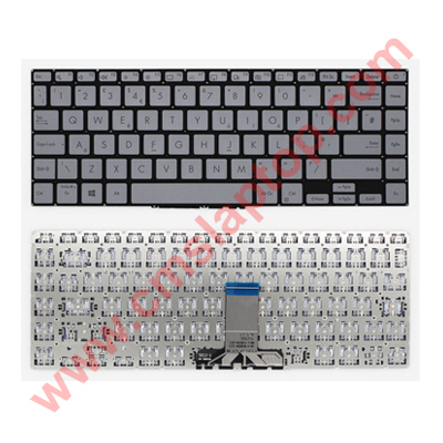 Keyboard Asus E410 Series Silver